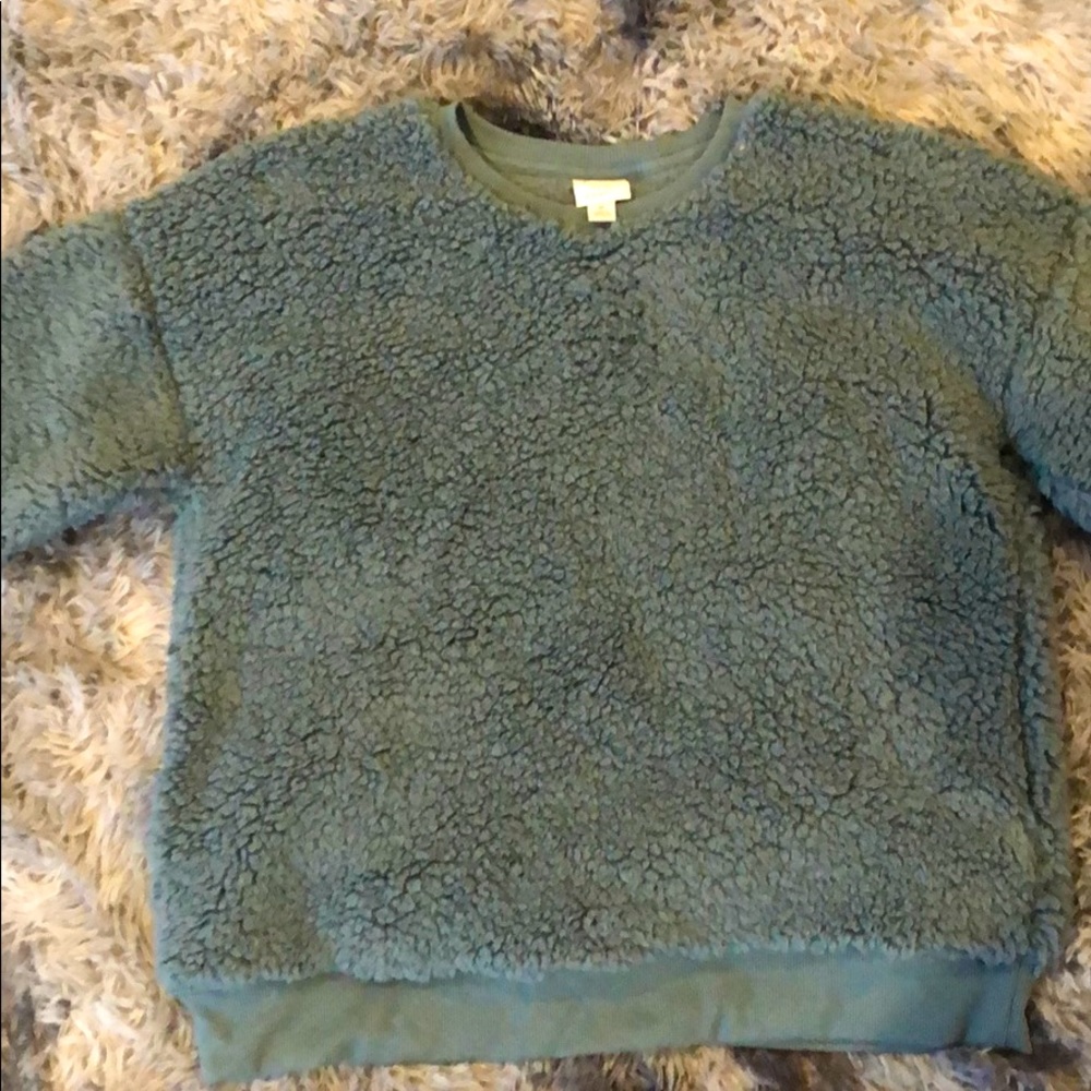 Sherpa sweater/crew neck